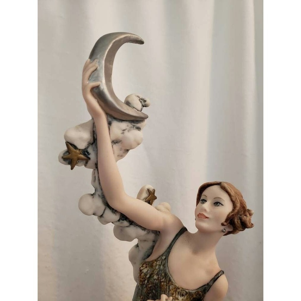 Limited Edition Giuseppe Armani Silver Moon Figurine